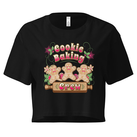 [ID: 636-G415] Cookie Baking Crew Women's Crop Top