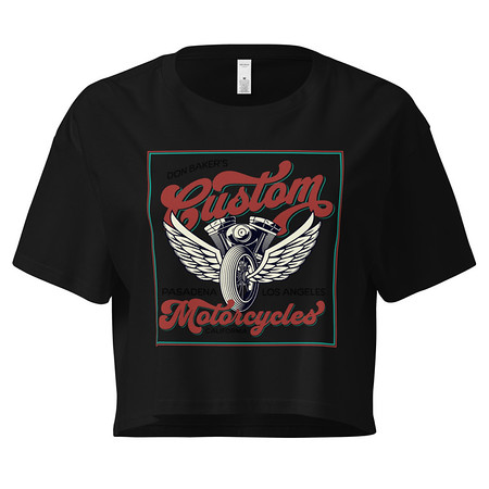 [ID: 636-G445] custom motorcycle  Women's Crop Top