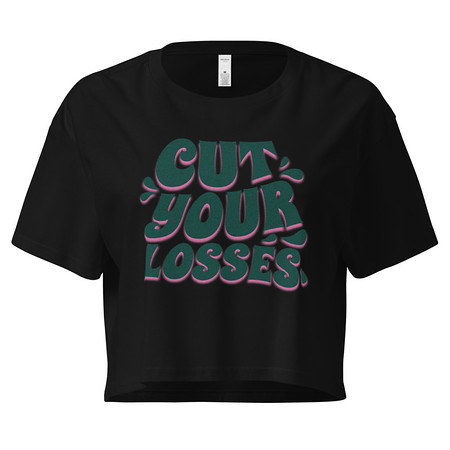 [ID: 636-G448] Cut your Losses Women's Crop Top