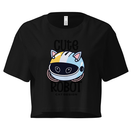 [ID: 636-G451] Cute Cat - AI Women's Crop Top