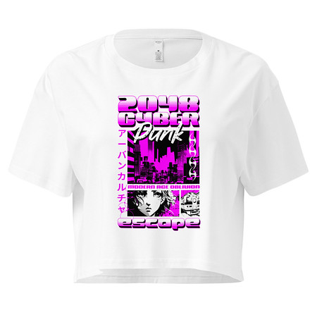 [ID: 636-G458] Cyber Punk Escape - Japanese Anime Women's Crop Top
