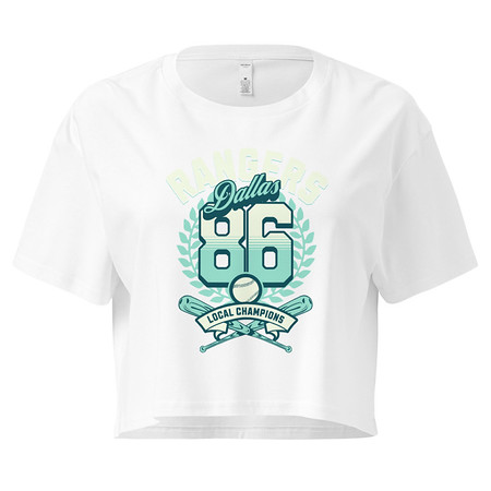 [ID: 636-G464] Dallas Rangers - Old School Sports Women's Crop Top