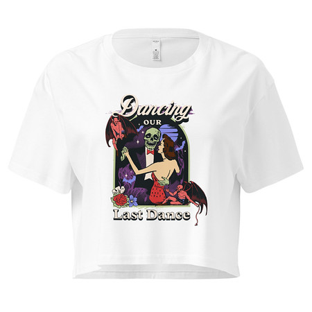 [ID: 636-G466] Dancing Our Last Dance - Halloween Women's Crop Top