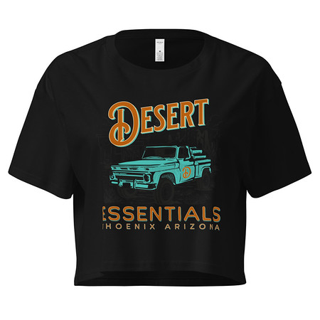 [ID: 636-G489] desert Women's Crop Top