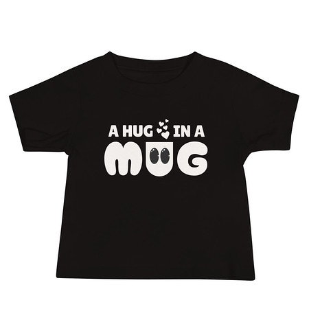 [ID: 305-G17] A Hug in a Mug - Funny Cartoon Baby Staple Tee