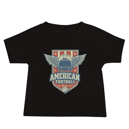 [ID: 305-G70] American Football League - Sports Helmet Baby Staple Tee