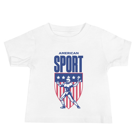 [ID: 305-G71] American Football Sport Baby Staple Tee