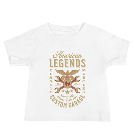 [ID: 305-G75] American Legends Garage - Eagle Baby Staple Tee