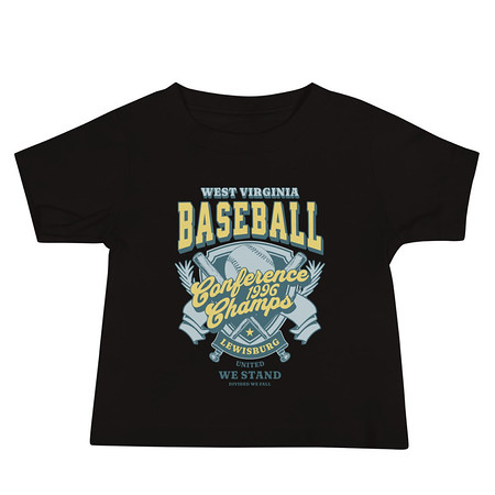 [ID: 305-G141] Baseball Conference Championships - Athlectic Badge Baby Staple Tee