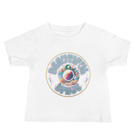 [ID: 305-G173] Beautiful Space Baby Staple Tee