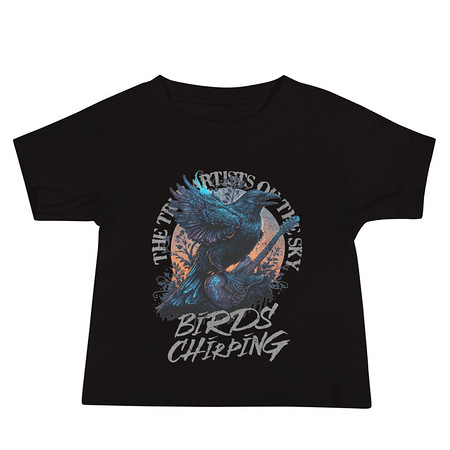 [ID: 305-G210] Birds Chirping Baby Staple Tee