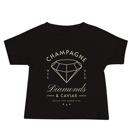 [ID: 305-G215] Black Diamonds - Elegant Baby Staple Tee