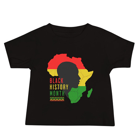 [ID: 305-G221] Black History Month - African Continent Baby Staple Tee