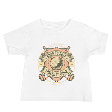 [ID: 305-G266] Born To Golf Baby Staple Tee