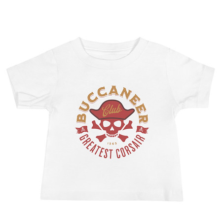 [ID: 305-G293] Buccaneer Club - Pirate Skull Baby Staple Tee