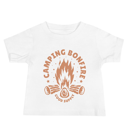 [ID: 305-G324] Camping Bonfire - Firewood Baby Staple Tee