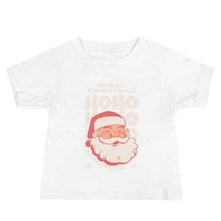 [ID: 305-G374] Christmas Season - Santa Claus Baby Staple Tee
