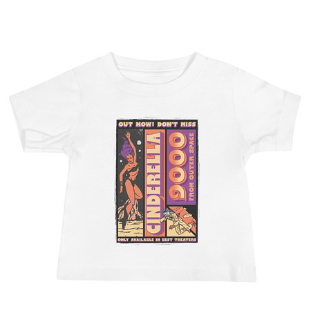 [ID: 305-G378] Cinderella 9000 - Retro Astronaut Baby Staple Tee
