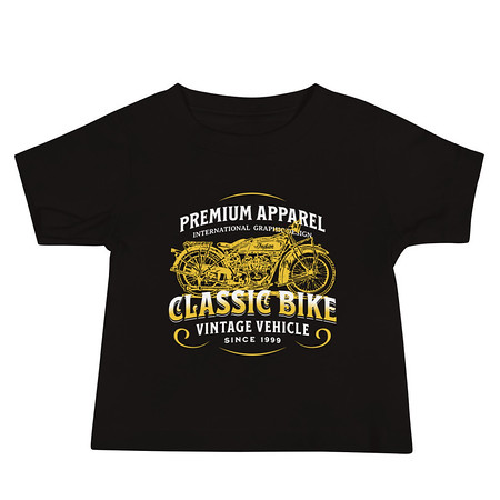 [ID: 305-G380] Classic Bike Baby Staple Tee