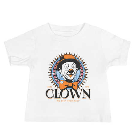 [ID: 305-G388] CLOWN LOGO Baby Staple Tee