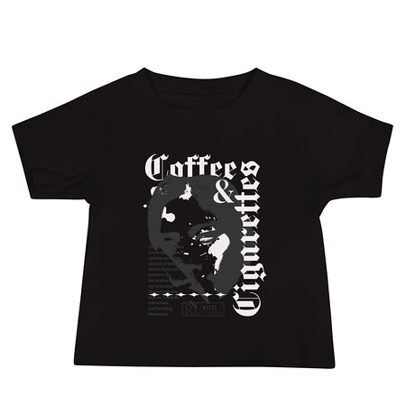 [ID: 305-G392] Coffee & Cigarettes Baby Staple Tee