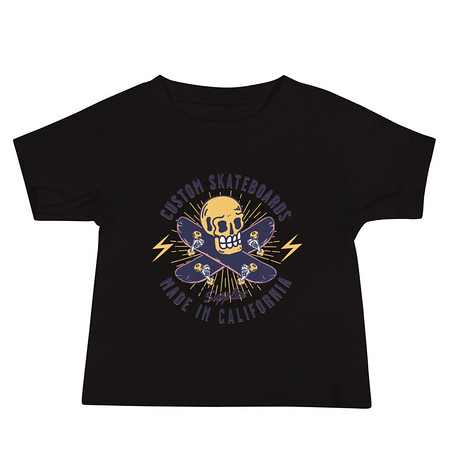 [ID: 305-G446] Custom Skateboards - Skull Baby Staple Tee