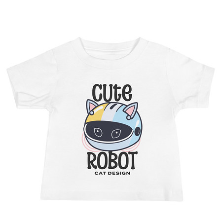 [ID: 305-G451] Cute Cat - AI Baby Staple Tee
