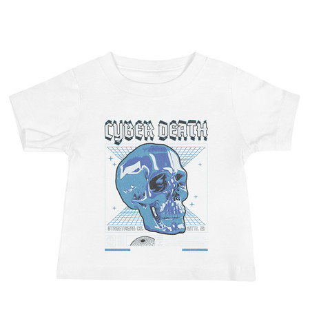 [ID: 305-G457] Cyber Death - Skull Baby Staple Tee