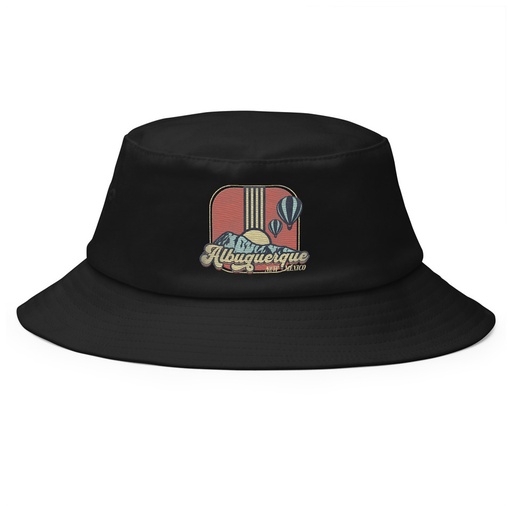 [ID: 253-G36] Albuquerque - Retro Hot Air Baloon Bucket Hat