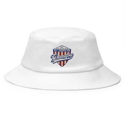 [ID: 253-G41] all american grandpa Bucket Hat