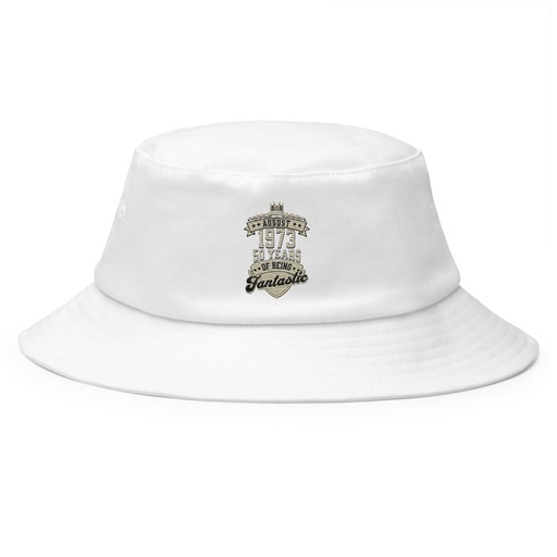 [ID: 253-G114] August 1973 - 50 Years Of Being Fantastic Bucket Hat