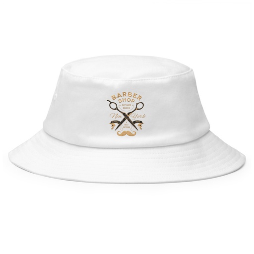 [ID: 253-G139] Barber Shop Cuts & Shaves - Scissor Bucket Hat