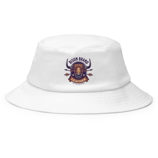 [ID: 253-G211] Bison Brand Leather - Animal Bucket Hat