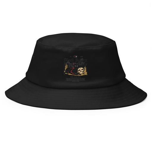 [ID: 253-G230] Black Sphinx Bucket Hat