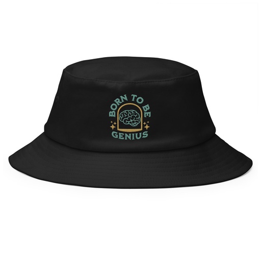 [ID: 253-G260] Born To Be Genius - Brain Bucket Hat