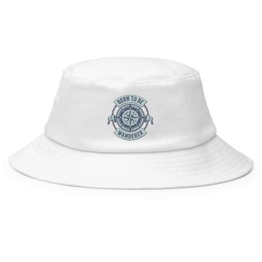 [ID: 253-G261] Born to be Wanderer - Compass Bucket Hat