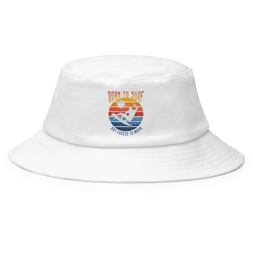 [ID: 253-G270] Born to Surf - But Forced to Work Bucket Hat