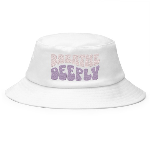 [ID: 253-G283] Breathe Deeply Bucket Hat