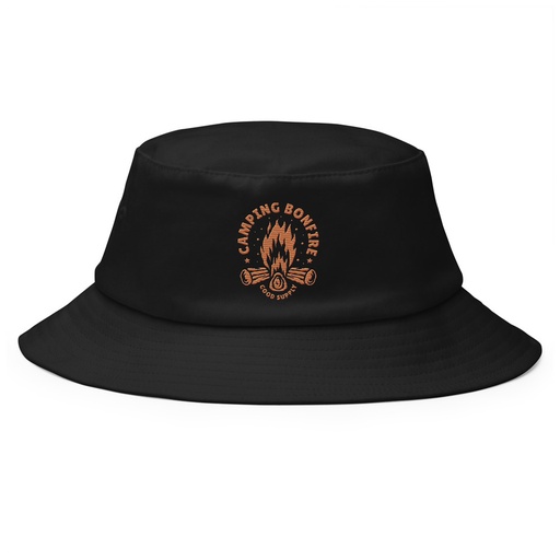 [ID: 253-G324] Camping Bonfire - Firewood Bucket Hat