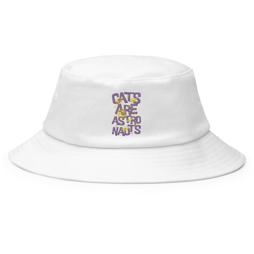 [ID: 253-G346] Cats are Astronauts Bucket Hat