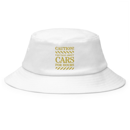 [ID: 253-G351] Caution Signs - Yellow Traffic Sign Bucket Hat