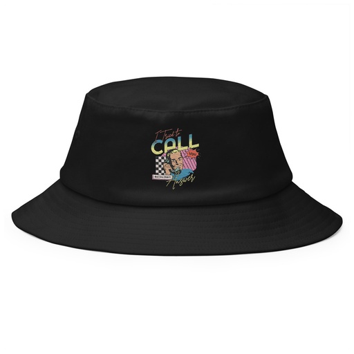 [ID: 253-G383] Classic Retro Illustrative Portrait Men Calling Bucket Hat