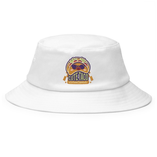 [ID: 253-G454] Cute Taco - Colorful Mexican Tortilla Bucket Hat